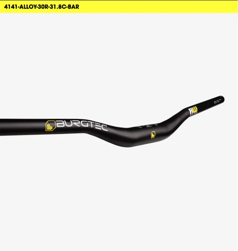 Burgtec RideWide Bars 800mm - 31.8mm Bore 30mm Rise